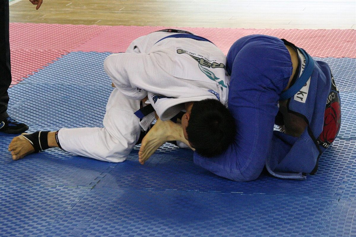 Combat de jiu-jitsu brésilien en compétition