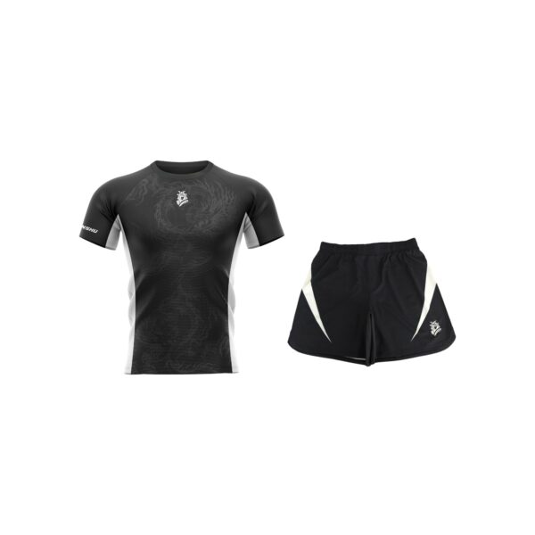 Pack Senshu : rashguard noir et short noir